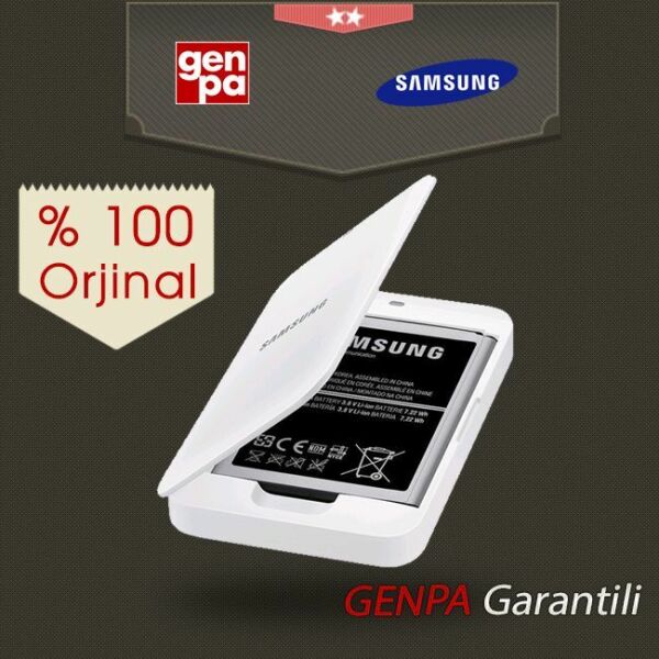 Galaxy S4 Mini i9192 i9190 ile Uyumlu Batarya Şarj Aleti + Pil Batarya EB-K500BEWEGWW