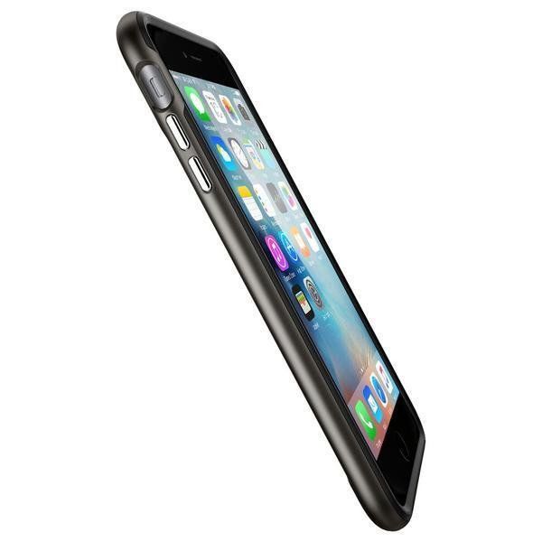 Spigen iPhone 6s Plus/6 Plus ile Uyumlu Kılıf Neo Hybrid Carbon Gun Metal