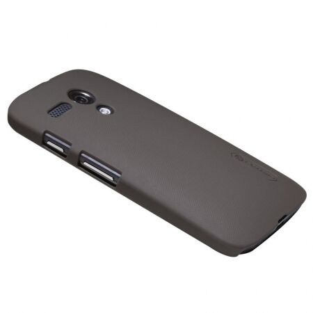 Nillkin Moto G ile Uyumlu Super Frosted Sert Kılıf Kahverengi