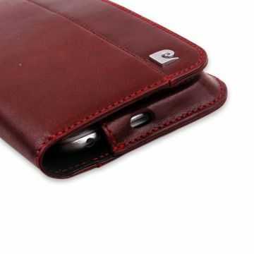 Pierre Cardin iPhone 6 ile Uyumlu Deri Kapaklı Koruma Kılıfı Kırmızı PCL-P06