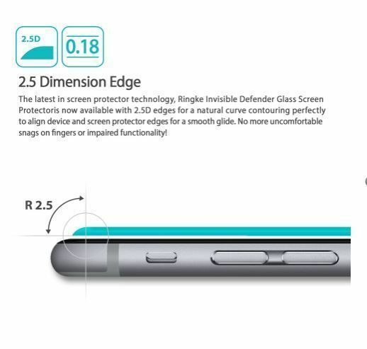 Ringke IDGL iPhone 6s Plus/ 6 Plus ile Uyumlu Glass Ekran Koruyucu 0.18 mm