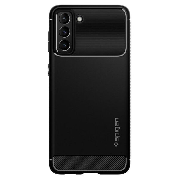Spigen Galaxy S21 Plus ile Uyumlu Kılıf Rugged Armor Matte Black