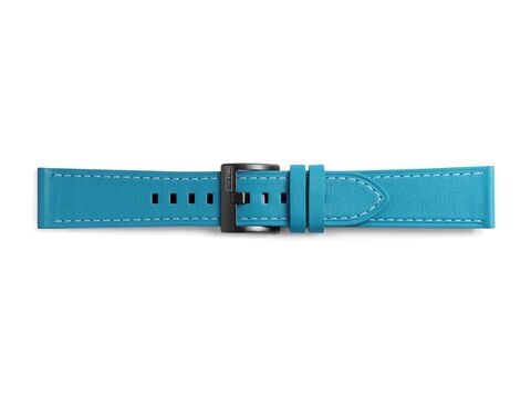 Galaxy Watch 42 mm ve Gear Sport ile Uyumlu Classic Deri Kayış Mavi