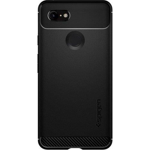 Spigen Pixel 3 ile Uyumlu Kılıf Rugged Armor Matte Black