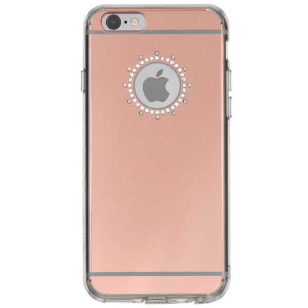 Ringke Noble Mirror iPhone 6s/ 6 ile Uyumlu Taşlı ve Aynalı Kılıf Rose Gold
