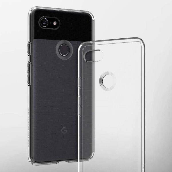 Spigen Pixel 3 ile Uyumlu Kılıf Liquid Crystal 4 Tarafı Koruma Crystal Clear