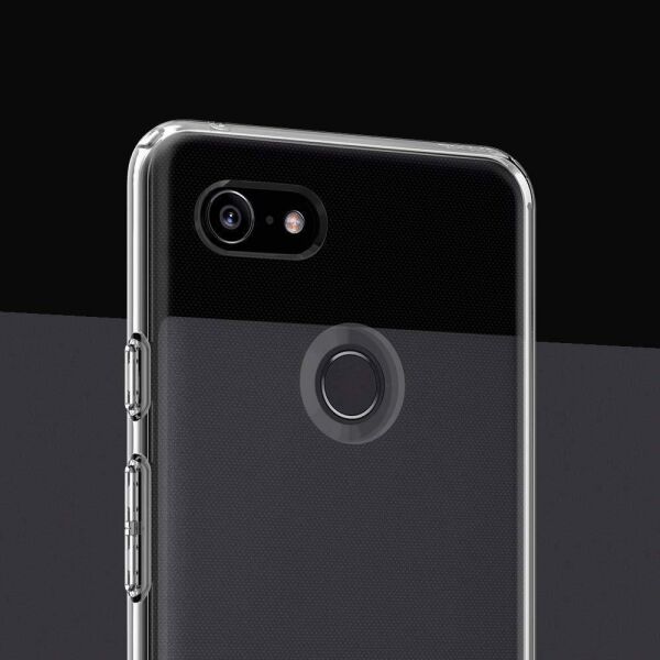 Spigen Pixel 3 ile Uyumlu Kılıf Liquid Crystal 4 Tarafı Koruma Crystal Clear