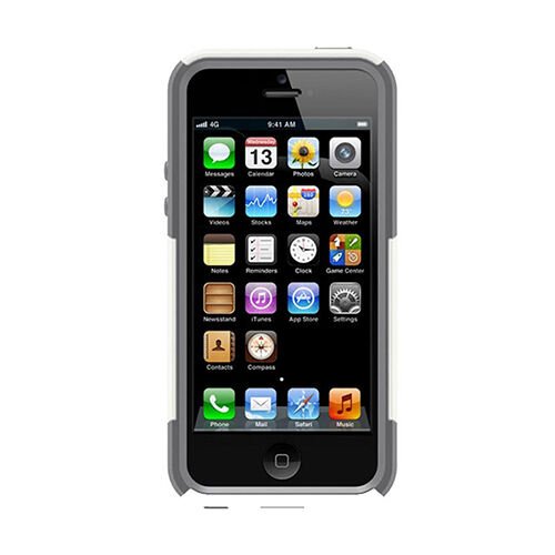 Otterbox iPhone SE/5S/5 ile Uyumlu Commuter Kılıf Beyaz-Gri