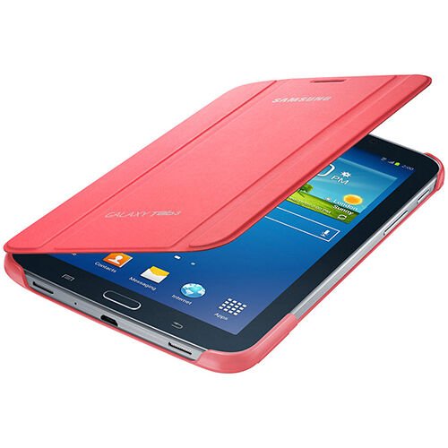 Galaxy Tab 3 7.0'' T210 ile Uyumlu Bookcover Kılıf Pembe EF-BT210BPEGWW (Out)