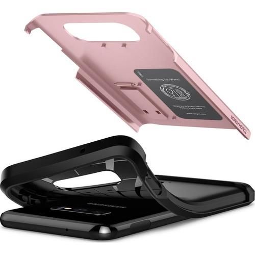 Spigen Galaxy S10e ile Uyumlu Kılıf Tough Armor Rose Gold
