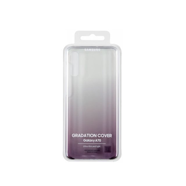 Galaxy A70 ile Uyumlu Gradation Cover Siyah EF-AA705CBEGWW(Out)