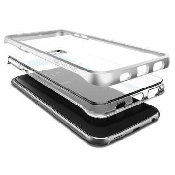 Spigen Galaxy S6 Edge Plus ile Uyumlu Kılıf Neo Hybrid Crystal Satin Silver