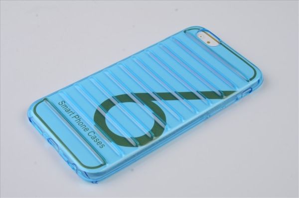 Simex iPhone 6G ile Uyumlu Silikon Tirtikli Arka Koruma Paneli Mavi SK-030