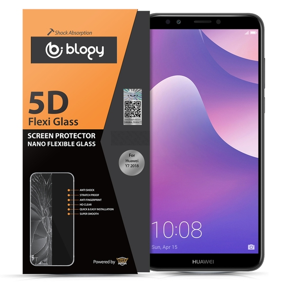 Blogy Y7 2018 ile Uyumlu Flexi 5D Ekran Koruyucu