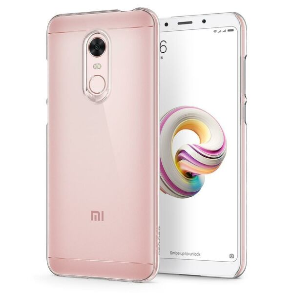 Spigen Redmi 5 Plus ile Uyumlu Kılıf Thin Fit Crystal Crystal Clear