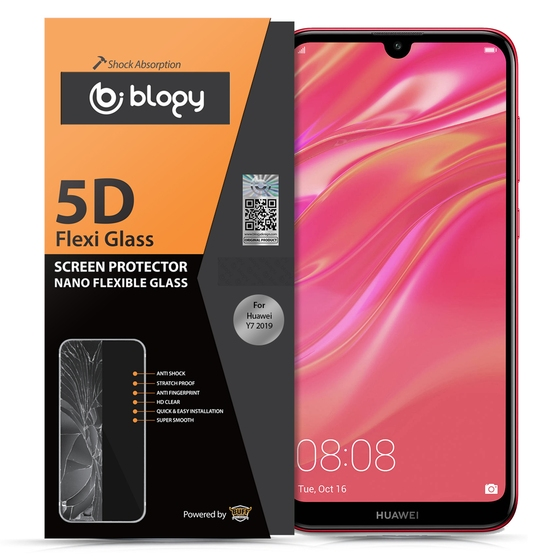 Blogy Y7 2019 ile Uyumlu Flexi 5D Ekran Koruyucu