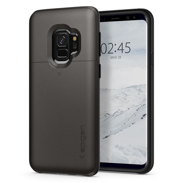 Spigen Galaxy S9 ile Uyumlu Kılıf Slim Armor CS Gunmetal