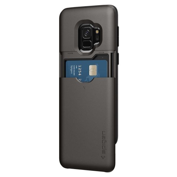 Spigen Galaxy S9 ile Uyumlu Kılıf Slim Armor CS Gunmetal