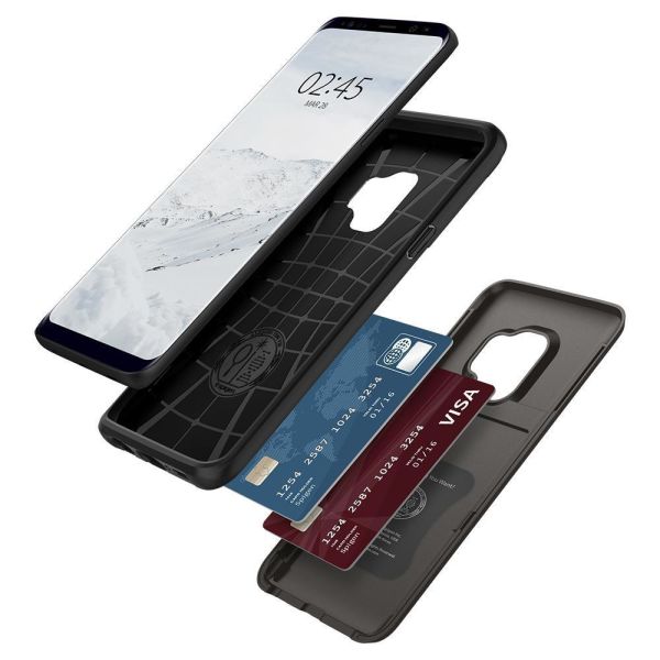 Spigen Galaxy S9 ile Uyumlu Kılıf Slim Armor CS Gunmetal