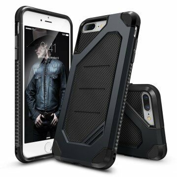 Ringke Max iPhone 7/8 Plus ile Uyumlu KIlıf Metal Slate Tam Koruma Isı Dağılımlı Şok Emici Teknoloji