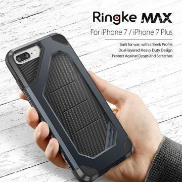 Ringke Max iPhone 7/8 Plus ile Uyumlu KIlıf Metal Slate Tam Koruma Isı Dağılımlı Şok Emici Teknoloji