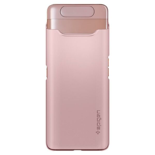 Spigen Galaxy A80 ile Uyumlu Kılıf Thin Fit Rose Gold