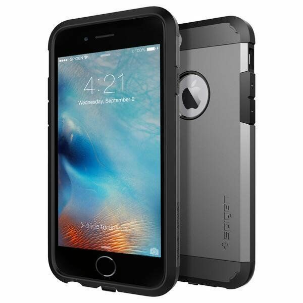 Spigen iPhone 6/6s ile Uyumlu Kılıf Tough Armor Volt (4.7) Uzaktan Kablosuz Sarj Eden Kılıf