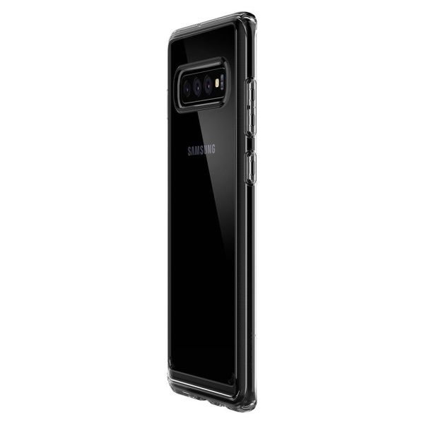 Spigen Galaxy S10 ile Uyumlu Kılıf Crystal Hybrid Crystal Clear