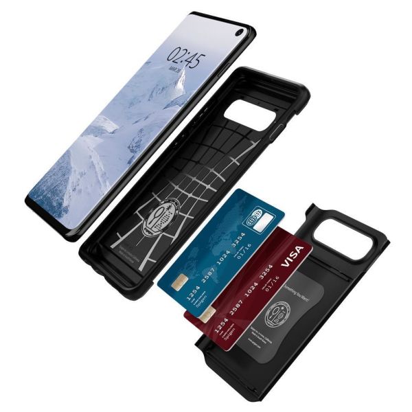 Spigen Galaxy S10 ile Uyumlu Kılıf Slim Armor CS Black