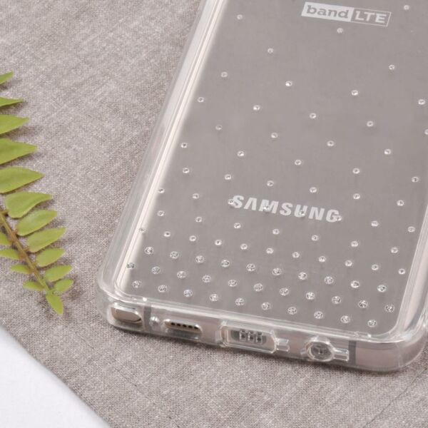 Ringke Noble Fusion Galaxy Note 5 ile Uyumlu Taşlı Kılıf Extra Darbe Emici Wedding Clear