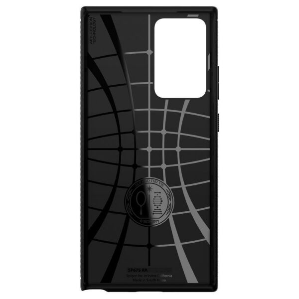 Spigen Galaxy Note 20 Ultra ile Uyumlu Kılıf Rugged Armor Black