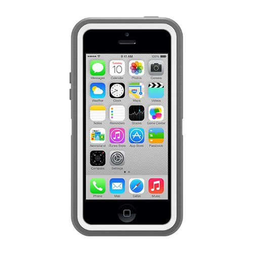 OtterBox Iphone 5C ile Uyumlu Defender Kılıf Gri-Beyaz