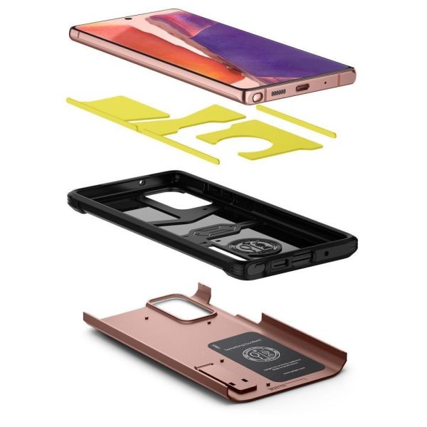 Spigen Galaxy Note 20 ile Uyumlu Kılıf Tough Armor Bronze
