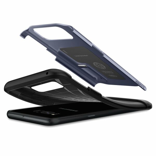 Spigen Galaxy S8 ile Uyumlu Kılıf Slim Armor Orchid Gray
