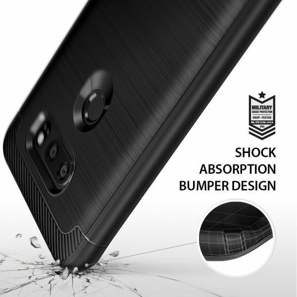 Ringke Onyx V30 ile Uyumlu Kılıf Black Ultra Extra Darbe Dağıtıcı Tam Koruma