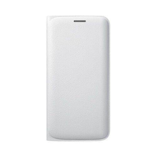 Galaxy S6 Edge ile Uyumlu Flip Wallet ((Deri Görünümlü) Beyaz EF-WG925PWEGWW (Out)