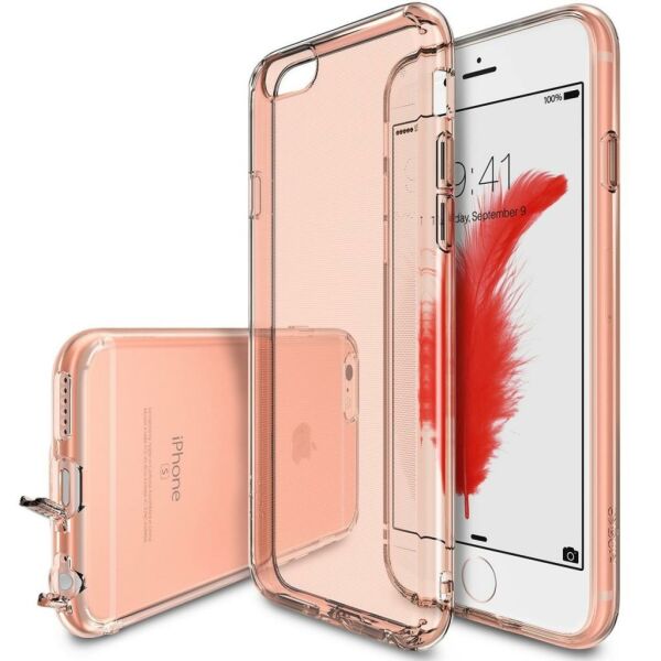 Ringke Air iPhone 6s/ 6 ile Uyumlu KIlıf Rose Gold Ultra Hafif Esnek İnce Renkli Transparan