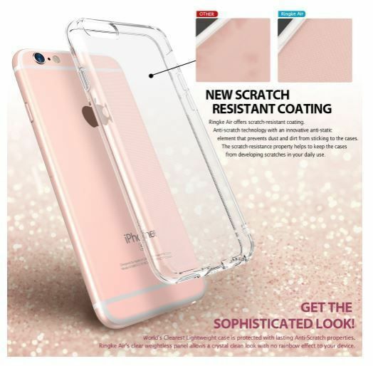 Ringke Air iPhone 6s/ 6 ile Uyumlu KIlıf Rose Gold Ultra Hafif Esnek İnce Renkli Transparan