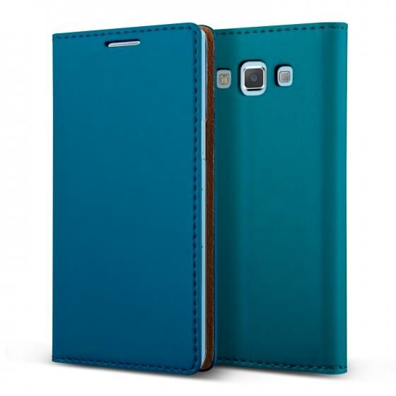 Verus Galaxy A5 ile Uyumlu Wallet Case Crayon Slim Diary 2015 Serisi-Blue