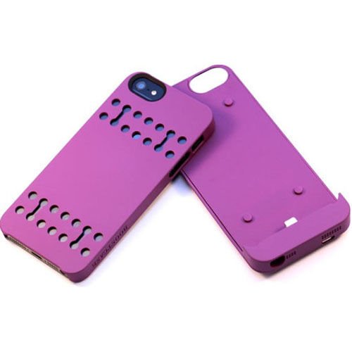 Boostcase iPhone SE/5S/5 ile Uyumlu 2200 mAh Şarjlı Kılıf Mor