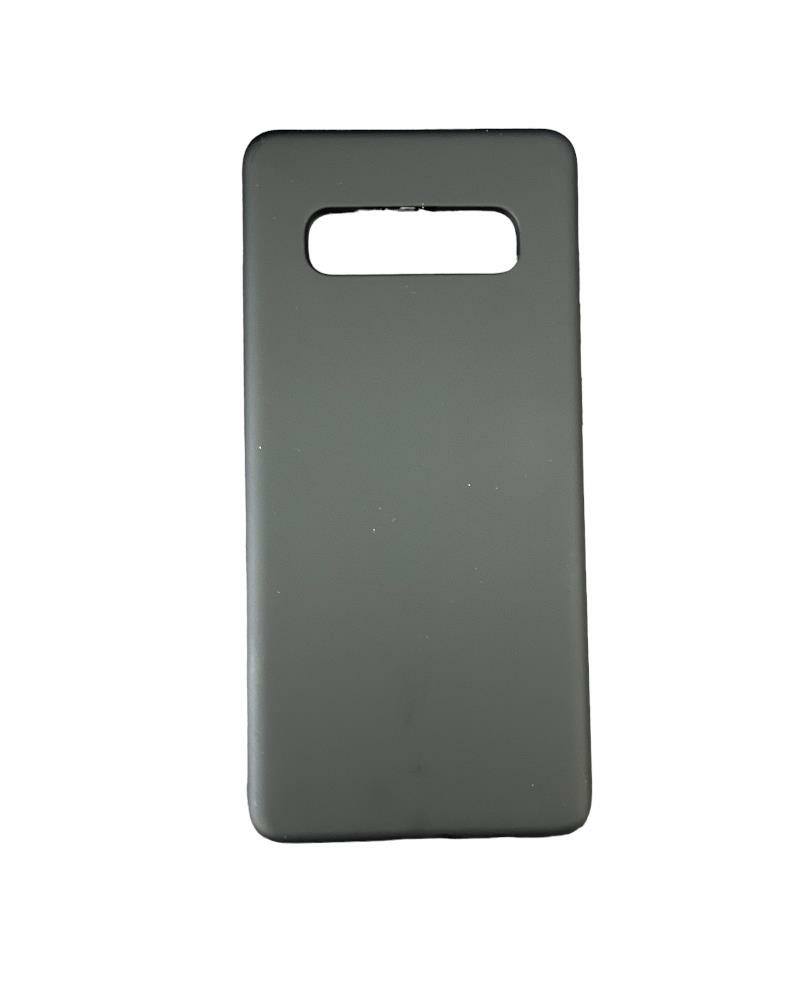 Galaxy S10+ Plus ile Uyumlu Cappy Silikon Kılıf Siyah