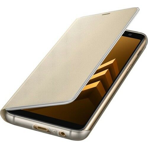 Galaxy A8 2018 ile Uyumlu Neon Flip Cover Altın EF-FA530PFEG (Out)