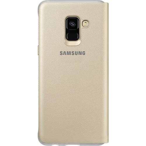 Galaxy A8 2018 ile Uyumlu Neon Flip Cover Altın EF-FA530PFEG (Out)