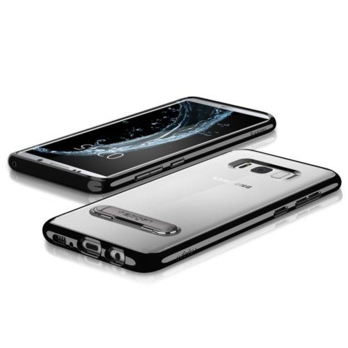 Spigen Galaxy S8 Plus ile Uyumlu Kılıf Crystal Hybrid Black
