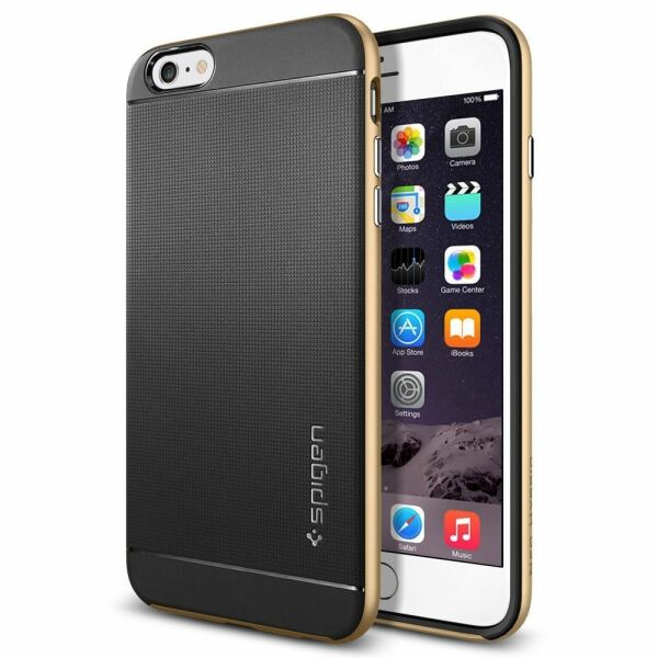 Spigen iPhone 6 Plus/6s Plus ile Uyumlu Kılıf Neo Hybrid Champagne Gold