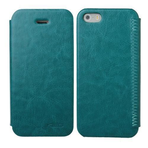 KLD iPhone SE/5S/5 ile Uyumlu Slim Enland Serisi Deri Kılıf Yeşil