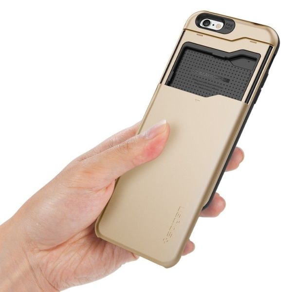 Spigen iPhone 6s Plus/6 Plus ile Uyumlu Kılıf Slim Armor CS Champagne Gold