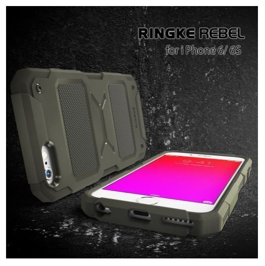 Ringke Rebel iPhone 6s/ 6 ile Uyumlu KIlıf Black Darbelere Karşı En İyi Koruma