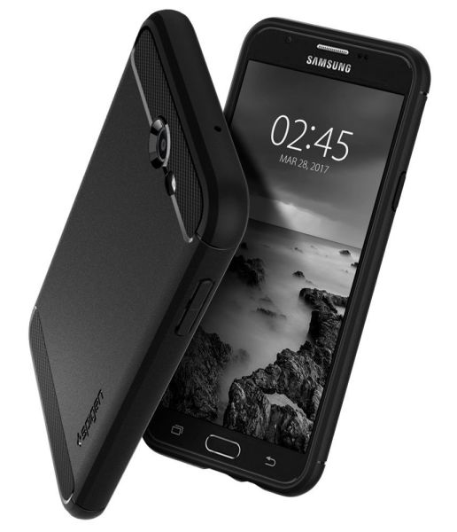 Spigen Galaxy J7 2017 ile Uyumlu Kılıf Ultra Thin Black