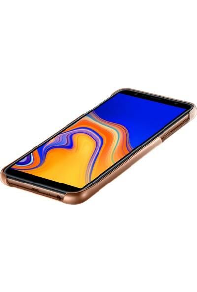 Galaxy J4 Plus ile Uyumlu Gradation Kılıf Altın EF-AJ415CFEGWW